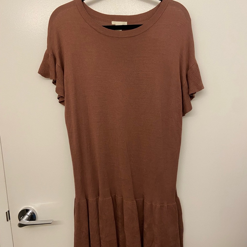 Zara Mauve Mini Sweater Dress
